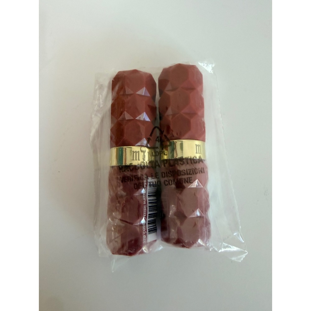 Milani Color Fetish Matte Lipstick Womens 2-Pack 370 Flushed Pink Red NWT